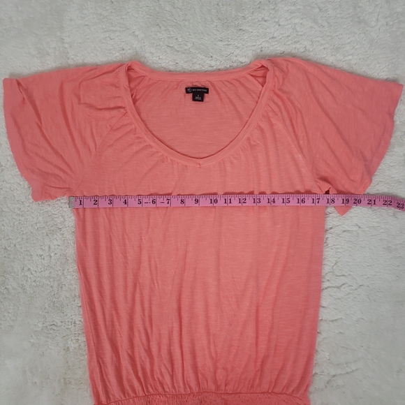 New Directions Peach Flutter Sleeve T-Shirt - Picture 6 of 6